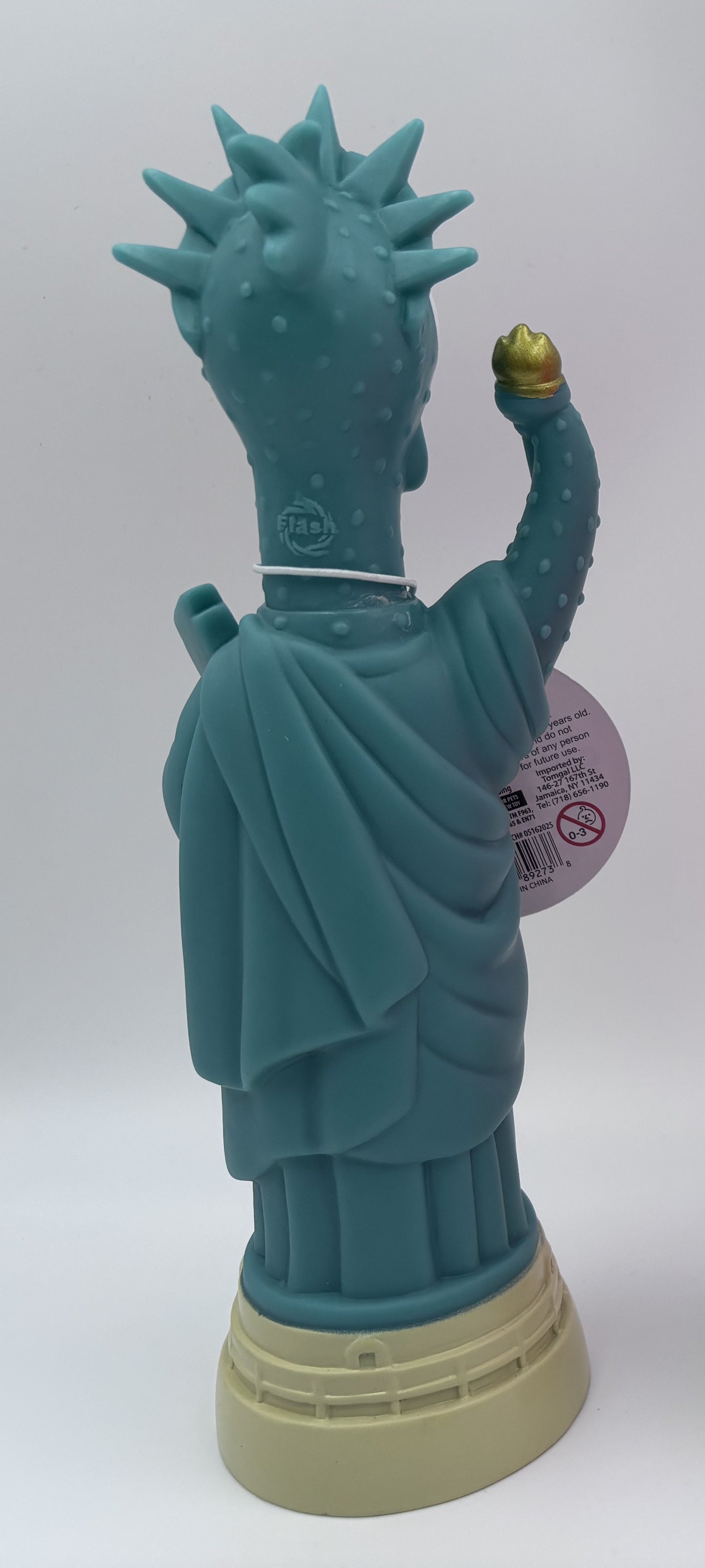Squeeze Me Statue of Liberty Chicken (Green, 9.8-Inch)