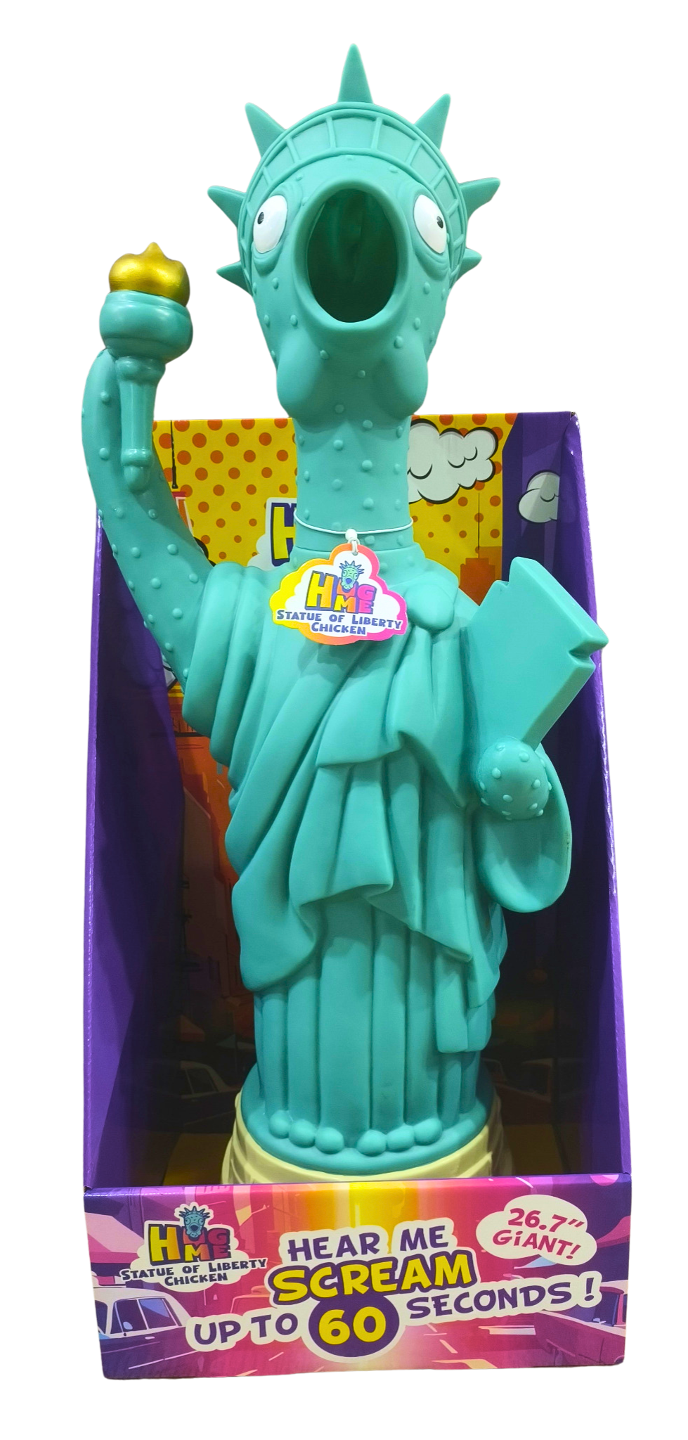 Squeeze Me Statue of Liberty Giant Chicken (Giant, 26.7-Inch)