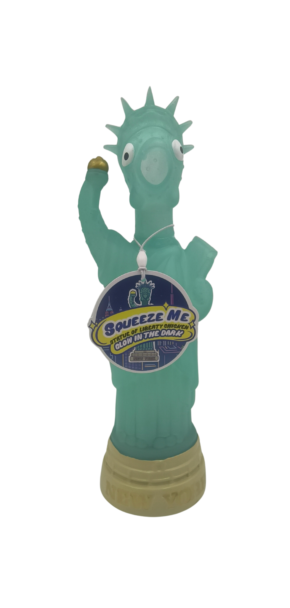 Squeeze Me Statue of Liberty Chicken Glow in the Dark (9.8-inch)