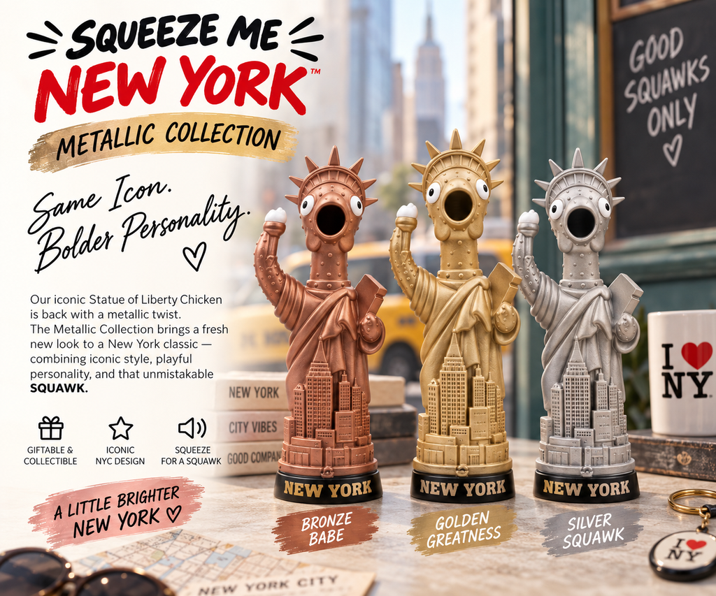 Squeeze Me Statue of Liberty Chicken - Metalic Collection – The