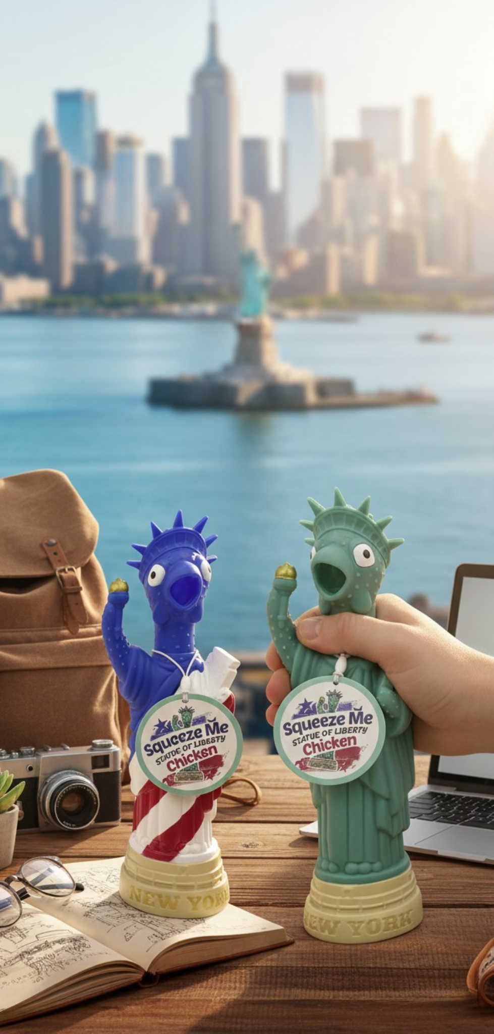 Squeeze Me Statue of Liberty Chicken (9.8-inch)